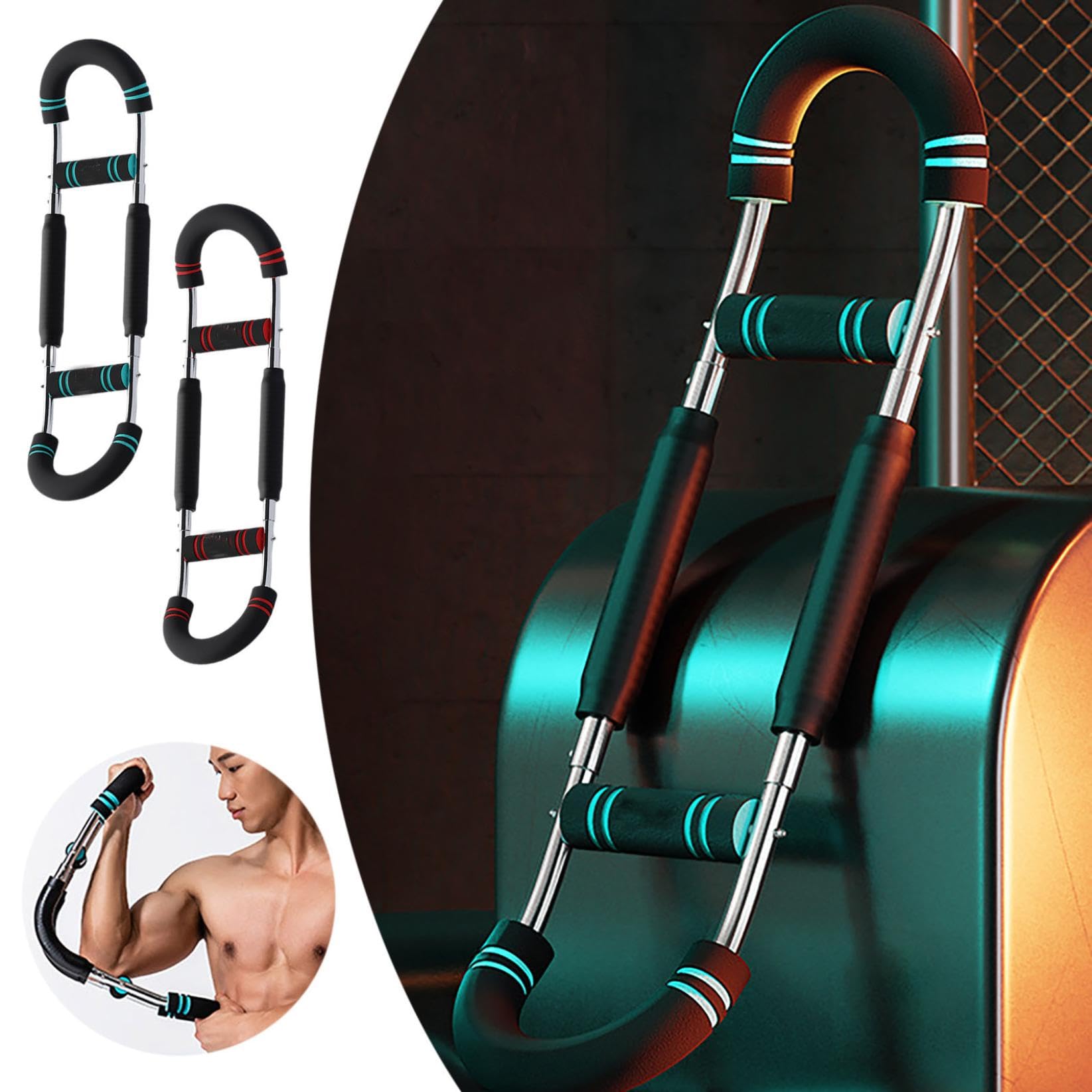 Regulowany trener ramion Twister 29,9-49 kg - Shaker sprzęt fitness dla mężczyzn trójbiegowy przyrząd do ćwiczenia ramion dla początkujących i profesjonalistów buduje mięśnie i rzeźbienie idealnego