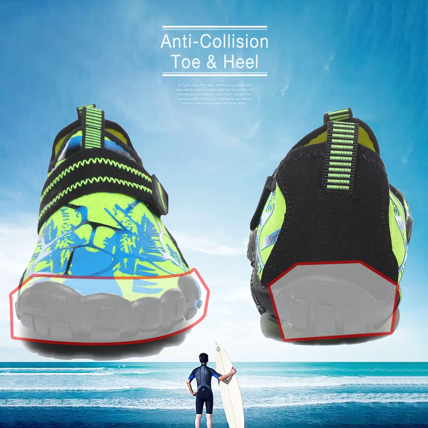 Quickshark Kids Water Shoes Boys Girls Barefoot Aqua Socks Outdoor Indoor Quick Dry Sandals Lightweight Slip On Walking Sneakers for Beach Pool Swim (Little Kid/Big Kid) - Image 6