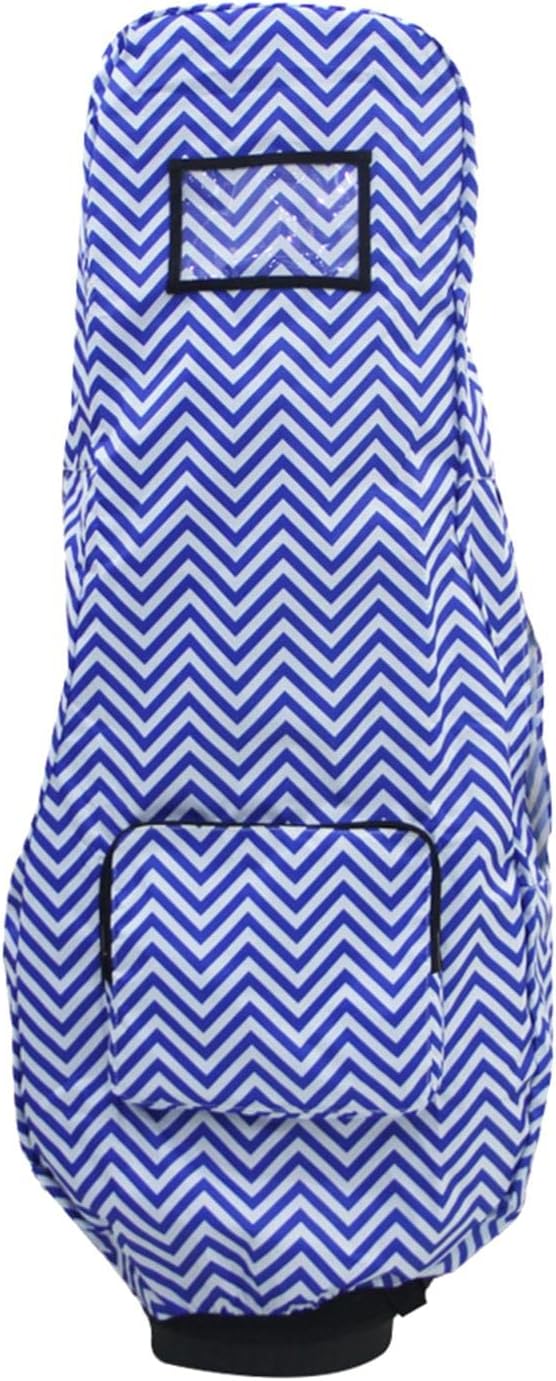 Golf Bag Rain Cover, Weight ion for Golf Clubs, Fits Most Bags & Carts, Wave Pattern Design, Outdoor Accessories for Men Women Golfer Equipment - Blue