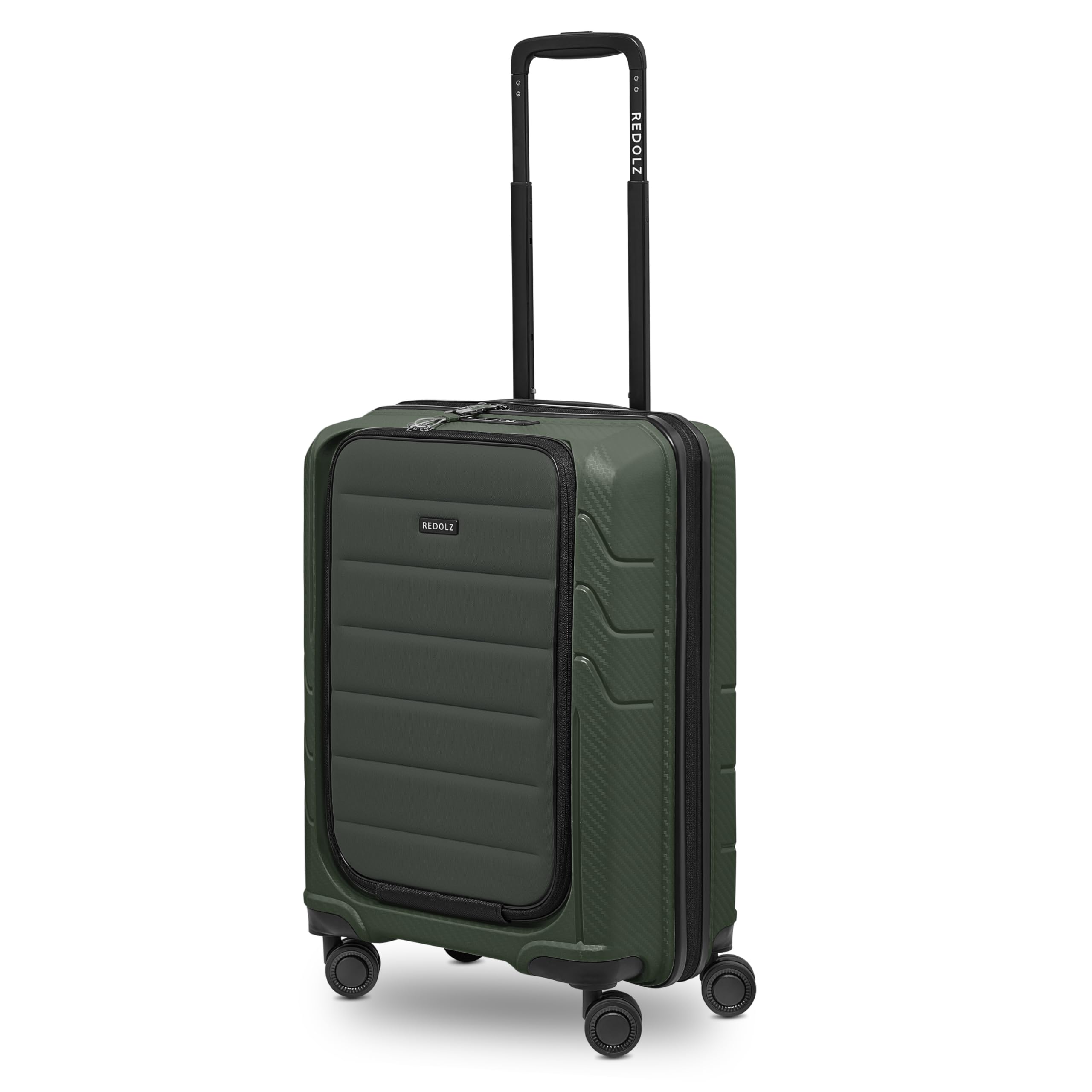 REDOLZ Kleiner Handgepäck-Koffer für Damen & Herren mit Laptopfach & Frontöffnung | Cabin-Trolley 40 x 23 x 55 cm &Ultra