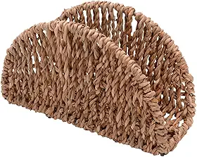 Mimo Style Porta Guardanapo, Formato Meia Lua. Feito Inteiramente de Fibra Natural, Material Resistente e de Alta Qualidade. Elegante e Combina Perfeitamente Com Todos os Ambientes