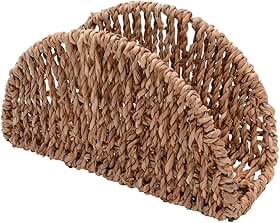 Mimo Style Porta Guardanapo, Formato Meia Lua. Feito Inteiramente de Fibra Natural, Material Resistente e de Alta Qualidade. Elegante e Combina Perfeitamente Com Todos os Ambientes