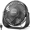 Desk Fan，4 Speeds Portable Small Fan with Strong Airflow, 90° Rotate Personal Cooling Fan For Bedroom Home Office Desktop Travel