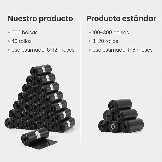 Foto 5 de 6 de H HANSEL HOME Bolsas Caca Perro 600 Bolsas