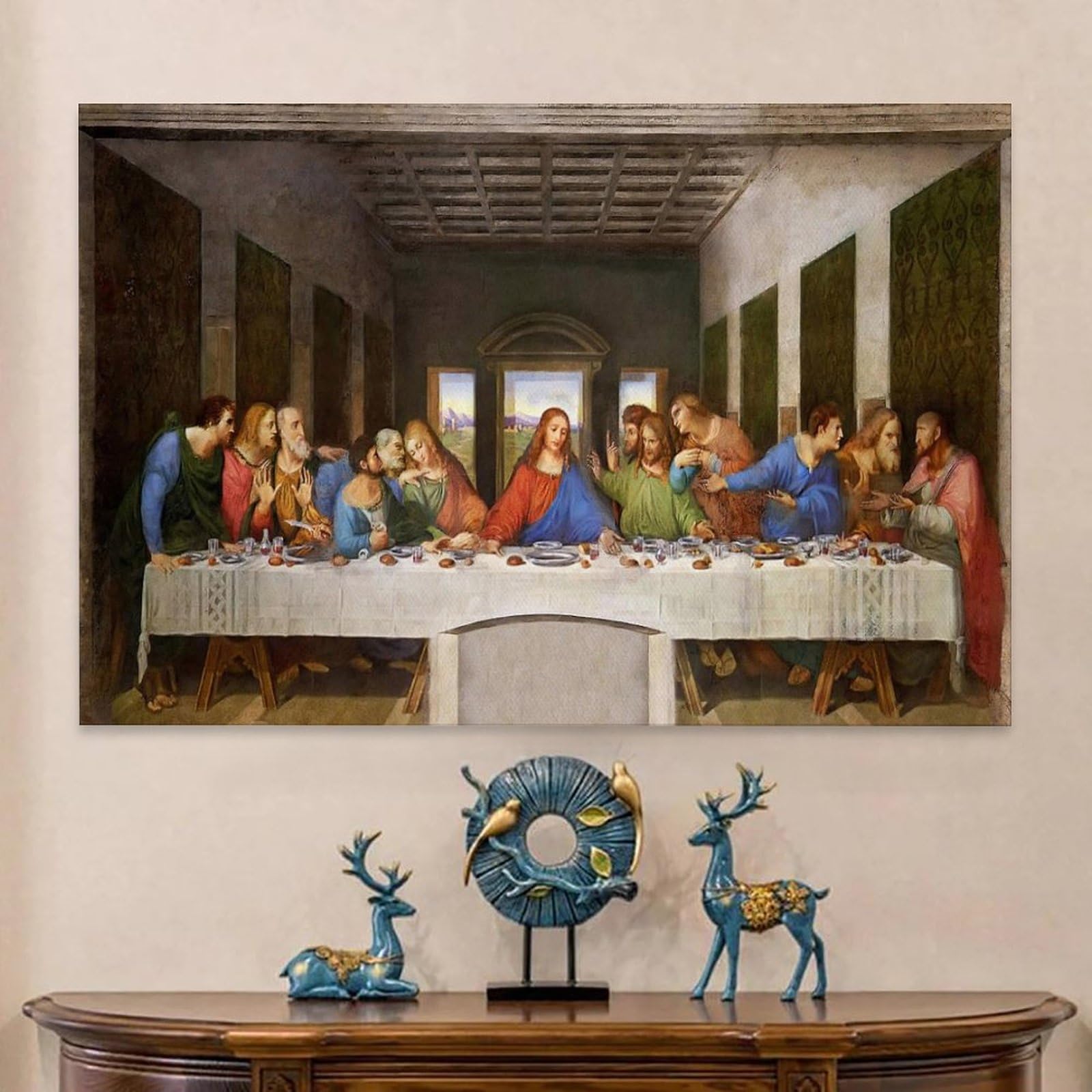 世界の名画 ダ・ヴィンチ 美術品 インテリア 印刷 アート 最後の晩餐 Amazon.co.jp: Leonardo Da Vincレオナルド・ダ・ヴィンチ絵画