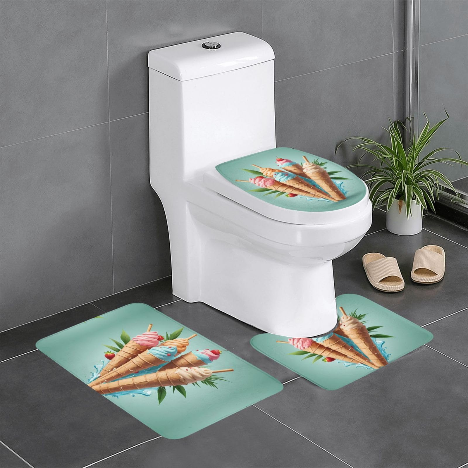 Tapis de salle de bain antidérapants YYHWHJDE finis les sols mouillés et glissants