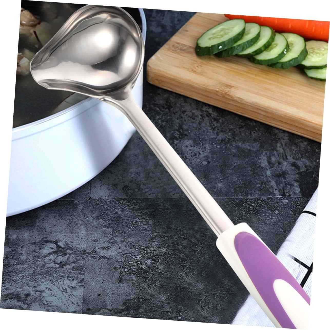 2pcs Stainless Steel Sauce Ladle Gravy Spoon for Cooking Utensils Baking Supplies Kitchen Cooking Utensils