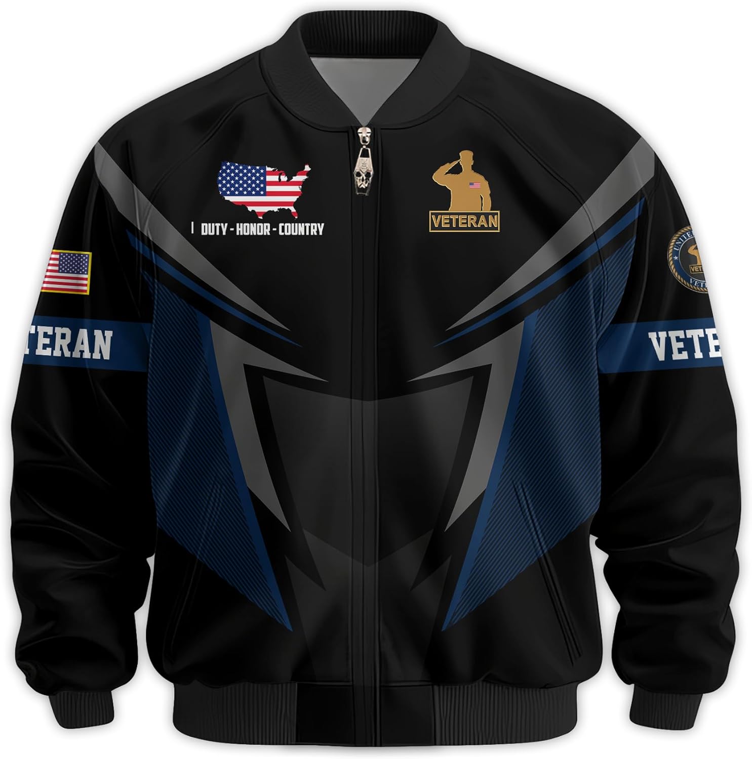 Proudly Served Veterans Jacket, Veterans Day Jacket, Military Jackets for Men, Veteran Gifts for Men, Ideal 4th of July Gifts