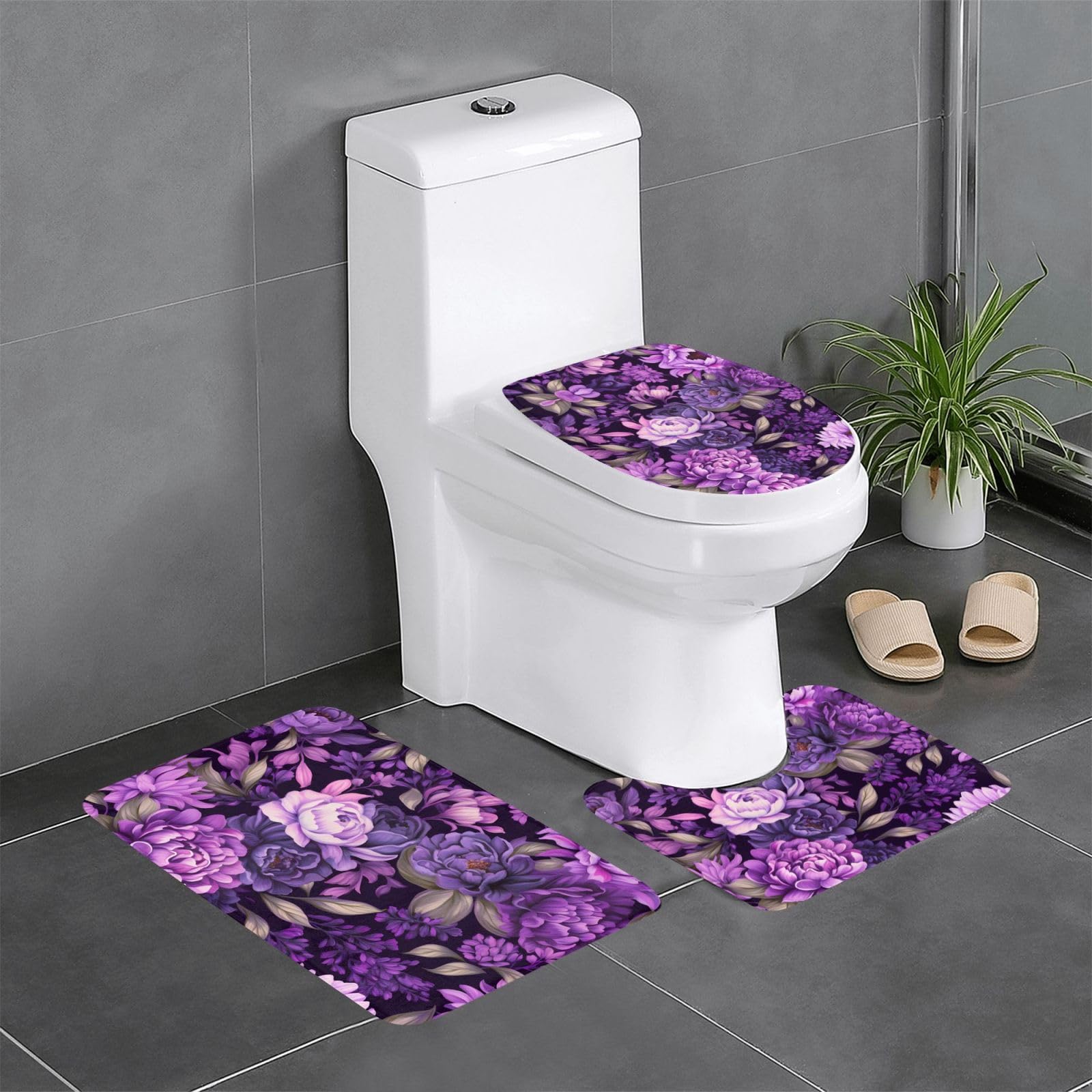 Tapis de salle de bain anti-glisse WHJSSF pour sécuriser le carrelage humide des toilettes