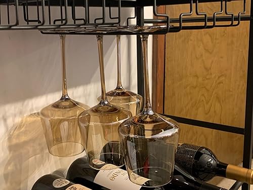 Miniatura 5 de Juego de copas de vino ámbar de 6 a 16 onzas sopladas a mano, cristal ámbar soplado a mano, copas de vino de tallo largo, copas de vino rojas y