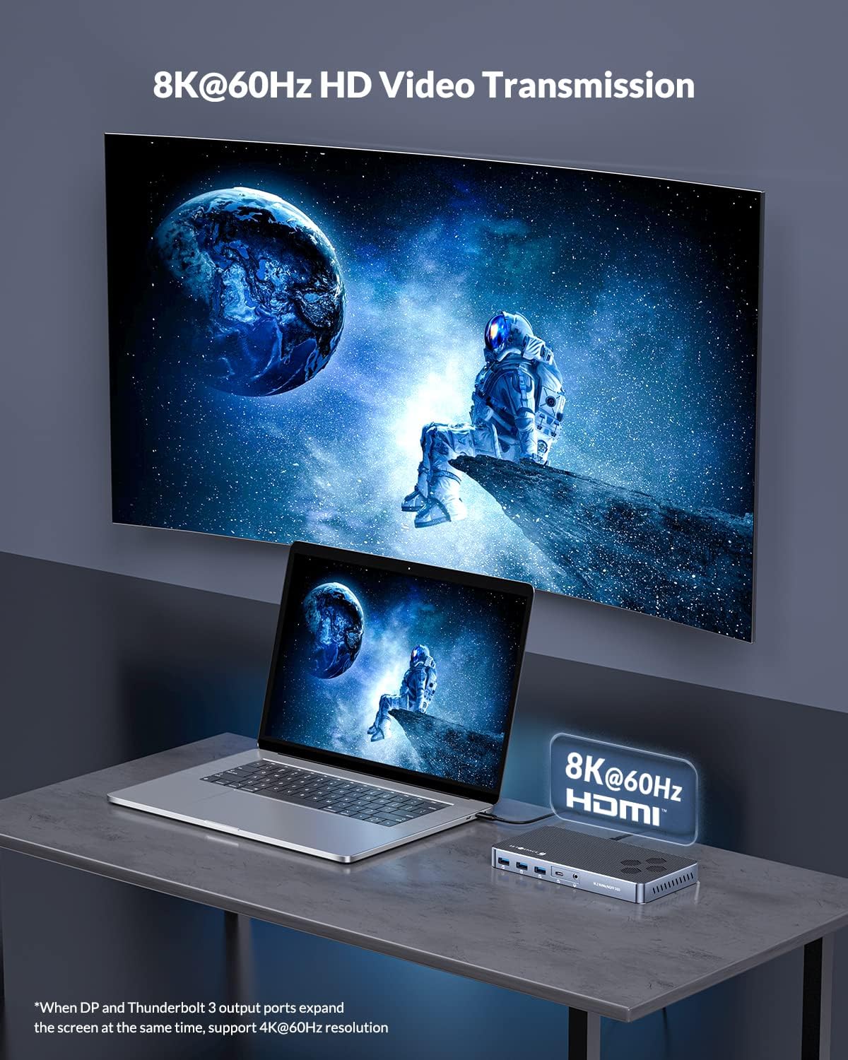 NVMe Enclosure 40Gbps, SETMSPACE 10 in 1 Docking Station