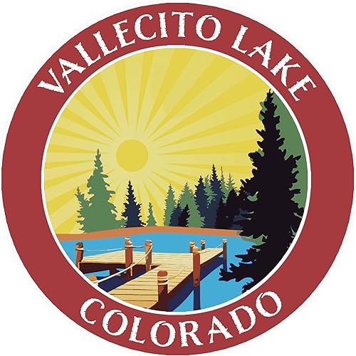 Miniatura 3 de Lake Dock - Vallecito Lake - Colorado 3.5" Ventana Coche Camión Adhesivo Adhesivo Vacaciones Aventura Tema Novedad Apliques