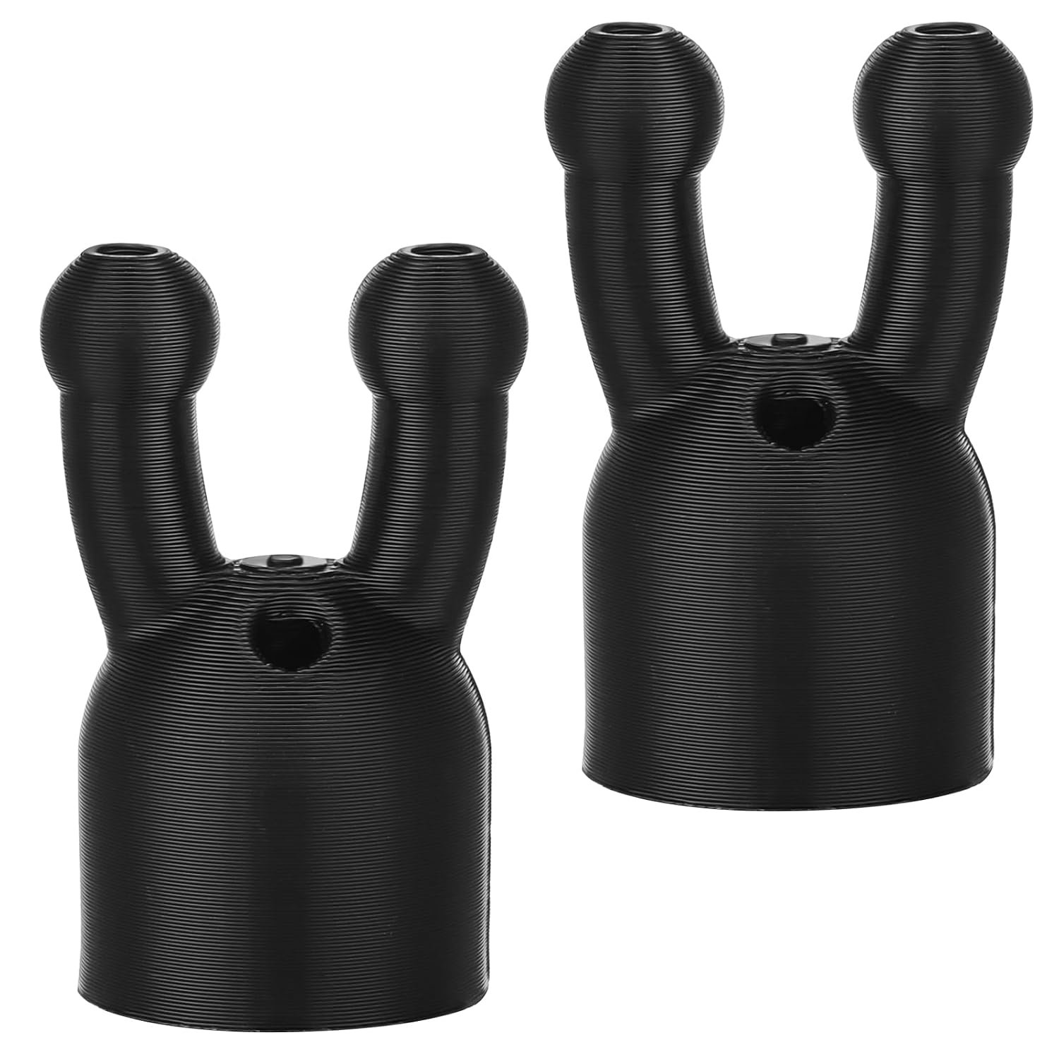 Kathfly 2 Pcs Essential Oil Inhaler Caps Double Hole Caps Aroma Nasal Lids Essential Oil Mini Perfume Inhaler Dispenser Lids for Enhances Aromatherapy Aroma(Black)