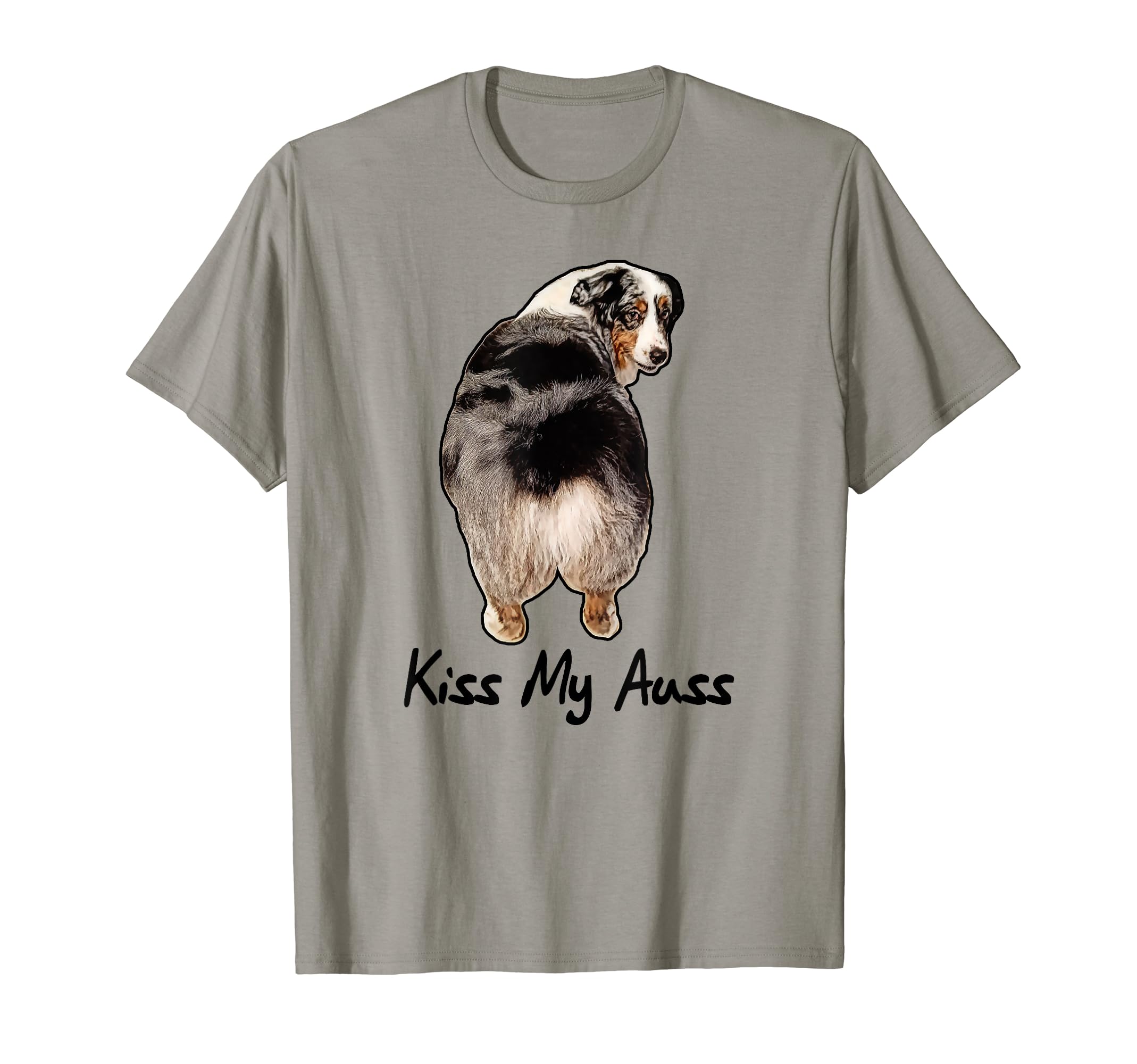 Funny Miniature Australian Shepherd Kiss My Auss Mini Aussie T-ShirtOEKO-TEX STANDARD 100