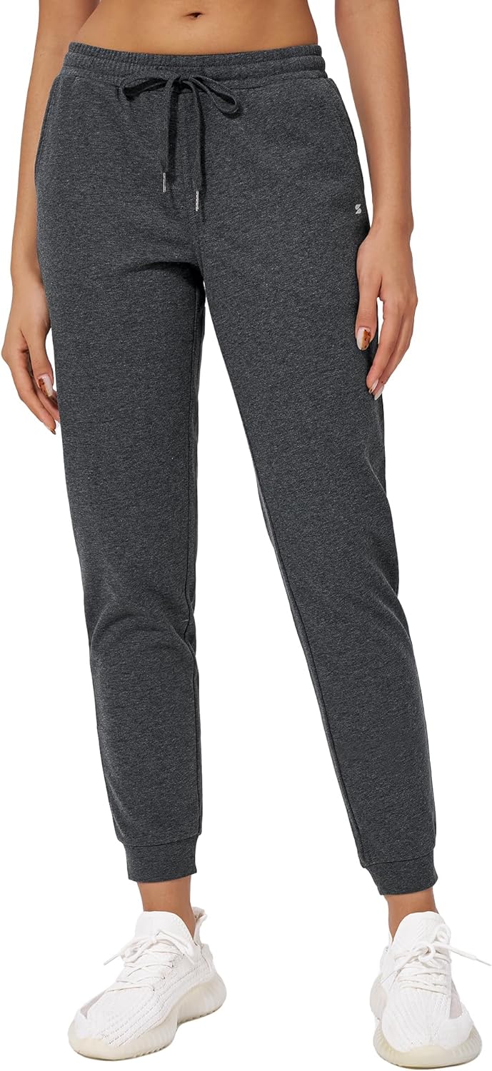 Stelle Womens High Waist Drawstring Jogger Athletic Lounge Sweatpants with Pockets - Image 2