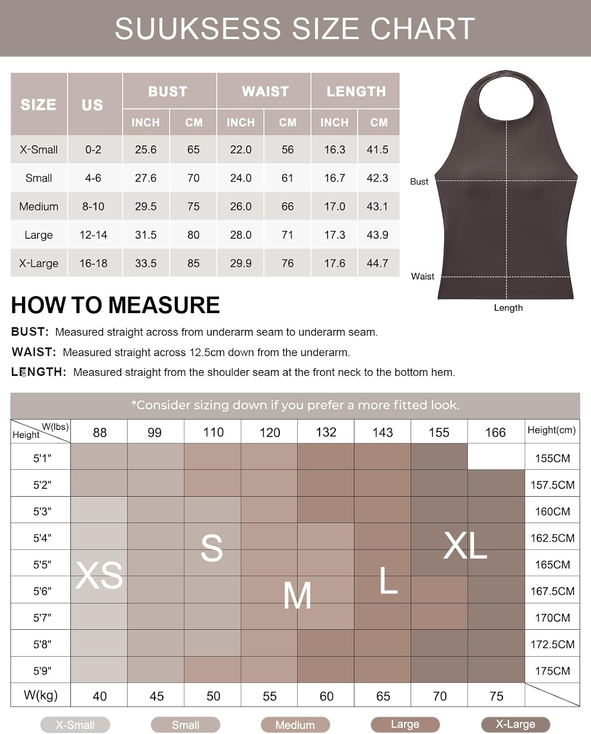 SUUKSESS Women Halter Padded Tank Tops Double Lined Backless Summer Going Out Tops - Image 6