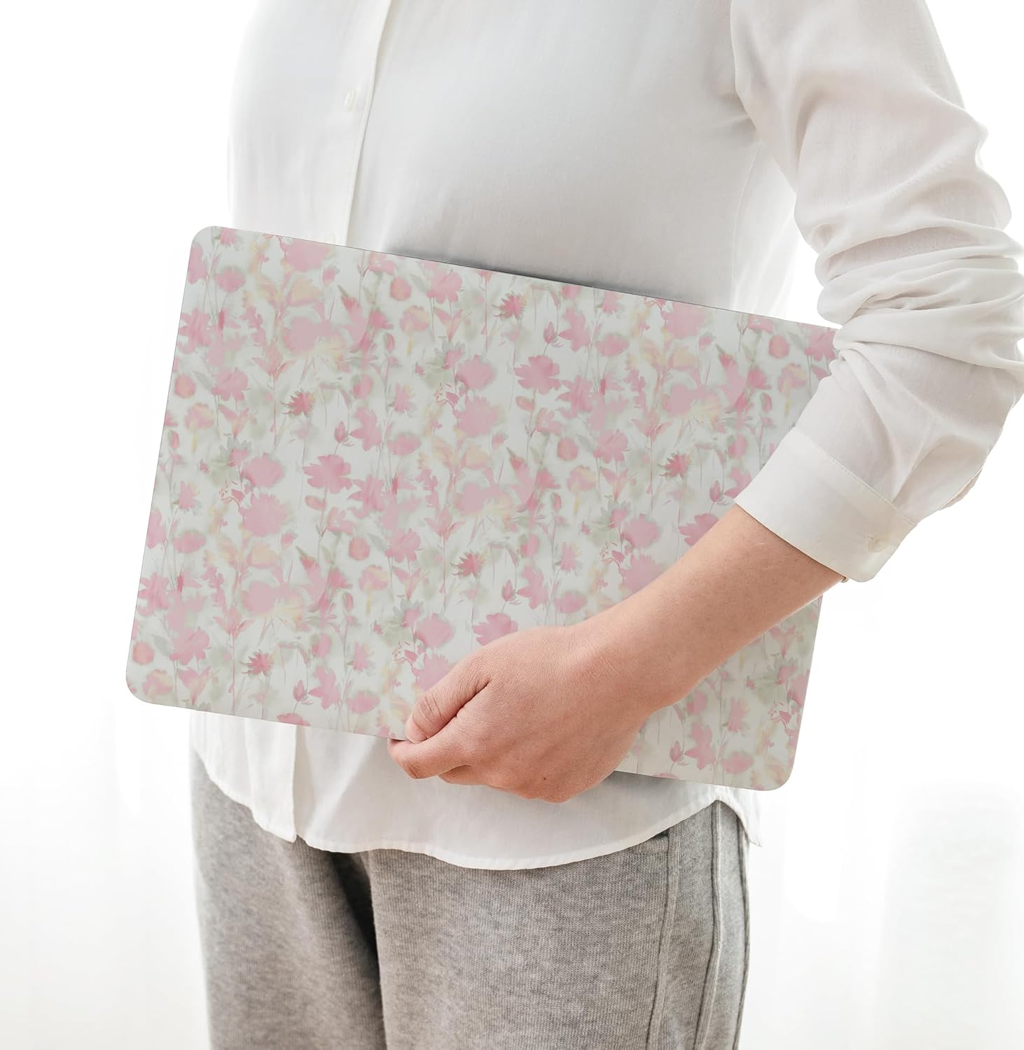 Universal Laptop Skin Protector,Scratch Resistant,Removable Adhesive,Fits Up to 15.6” Laptops - Customizable for Smaller Sizes | Multiple Designs Available (Soft-hued Floral, 15.6 inch) Soft-hued Floral 15.6 inch image 2 of 8 B0F3CN658C