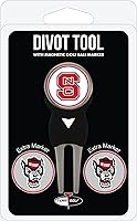 Vista 16 de Team Golf NCAA Unisex-Adult Team Golf NCAA Divot Tool with 3 Golf Ball Markers Pack, Markers are Removable Magnetic Double-Sided Enamel