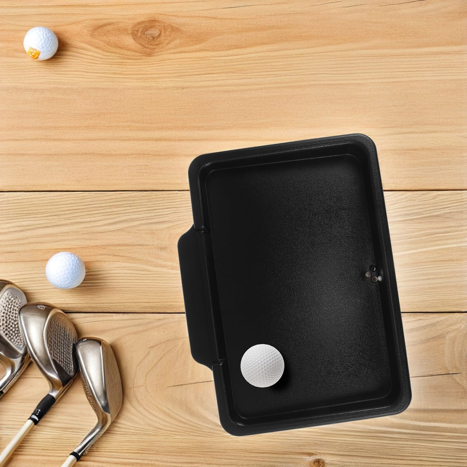 Toyvian Vassoio per Palline da Golf Nero in Plastica, Capacità 51