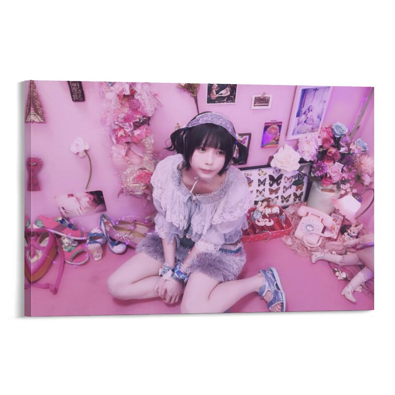 Amazon.co.jp: Anoあのちゃん写真ビキニ水着ポスター絵画 キャンバス