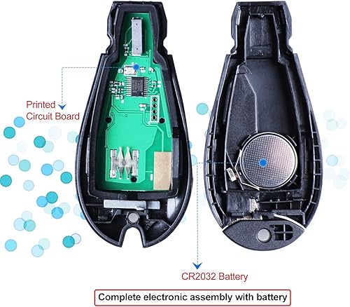 Miniatura 5 de Reemplazo de entrada sin llave compatible con Chrysler Town y Country Dodge Grand Caravan 2008 2009 2010 2011 2012 2013 2014 2015 2016 2017 2018