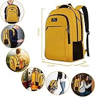 Vista 16 de MATEIN - Mochila empresarial para laptop de 15.6 pulgadas, mochila de viaje con puerto de carga USB, resistente al agua, para trabajo, universidad