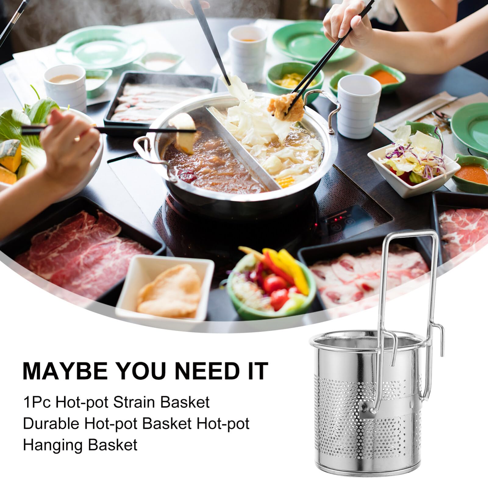 Lot De 6 Passoires à Fondue En Acier Inoxydable - Avec Poignées - Mailles Fines - Cuillères à Colon