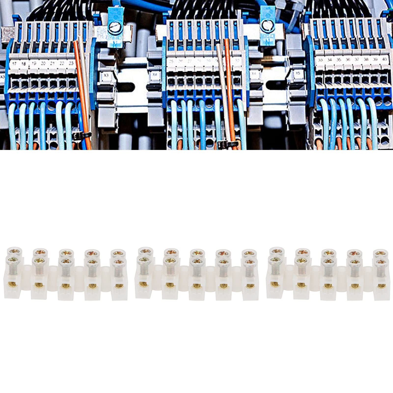 Buy Terminal Block, Through‑Type Wire Connector Block 10A Industrial
