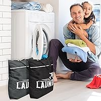 Vista 2 de 2 bolsas grandes de viaje para lavandería, lavables, impermeables, para ropa sucia, trajes de baño, ropa de gimnasio, lavandería, piscina, yoga