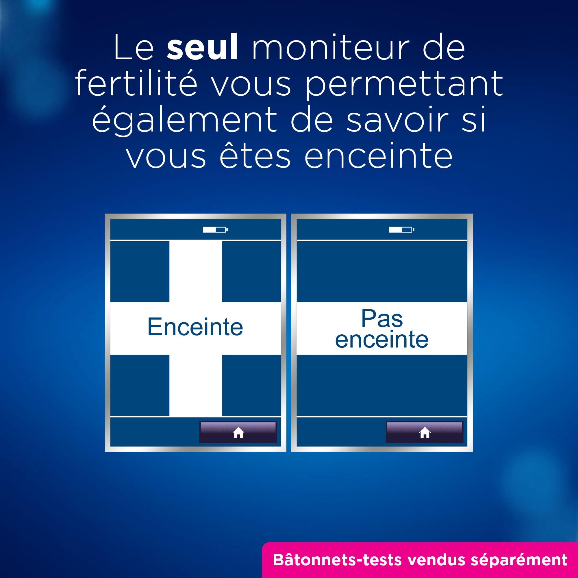 Clearblue Moniteur À Ecran Tactile De Fertilité Avancé, Teste Ovulation & Grossesse, Augmente Vos Chances de Concevoir Naturellement De 89% (Bâtonnets-Tests Vendus Séparément), L'Emballage peut varier