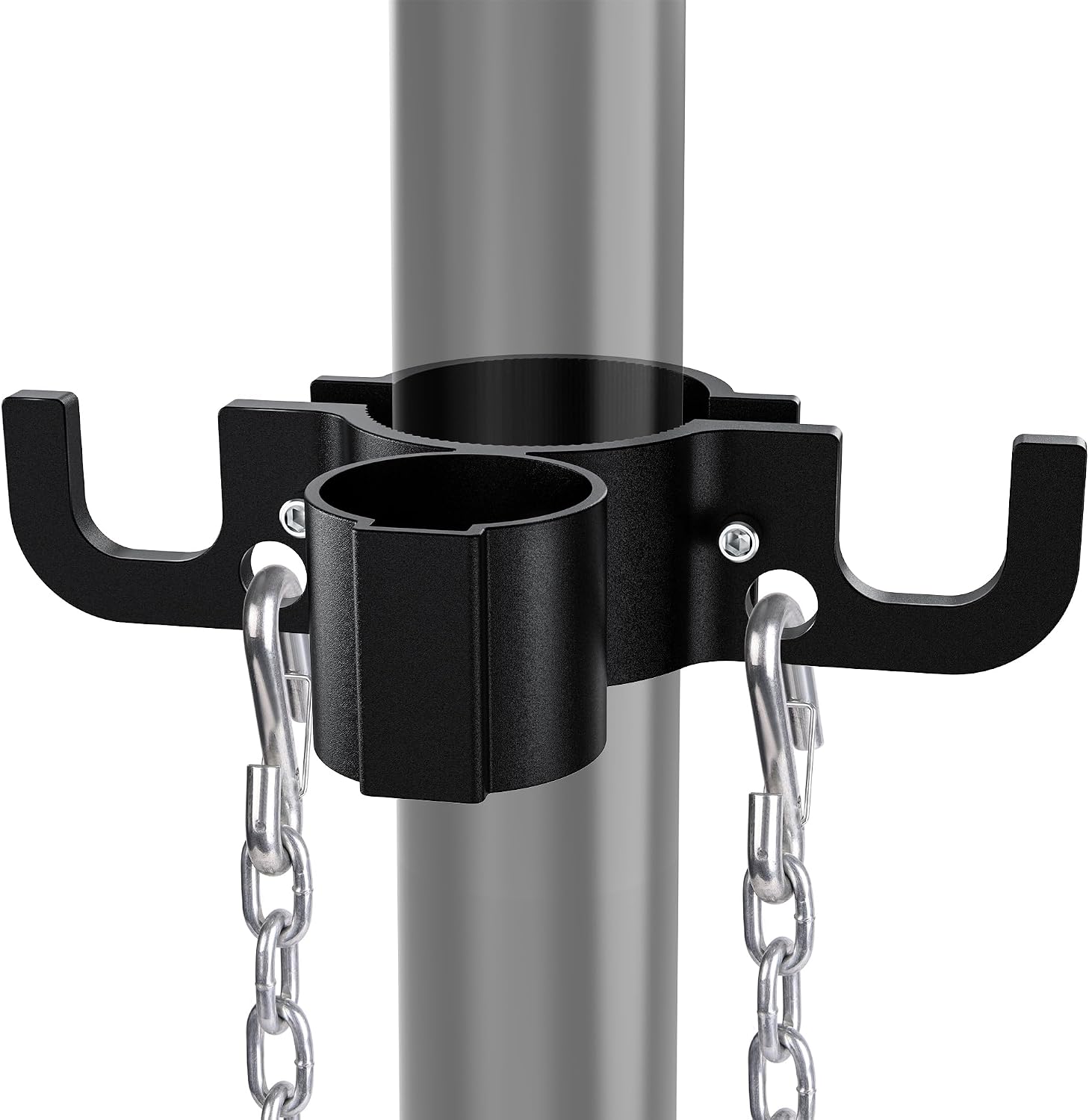 SnowyFox Trailer Plug Holder for 7 Way Plug & Safety Chain, Aluminum Trailer Chain Holder Heavy Duty Anti-Rust Cable Wire Harness Holder, RV Camper Towing Accessories