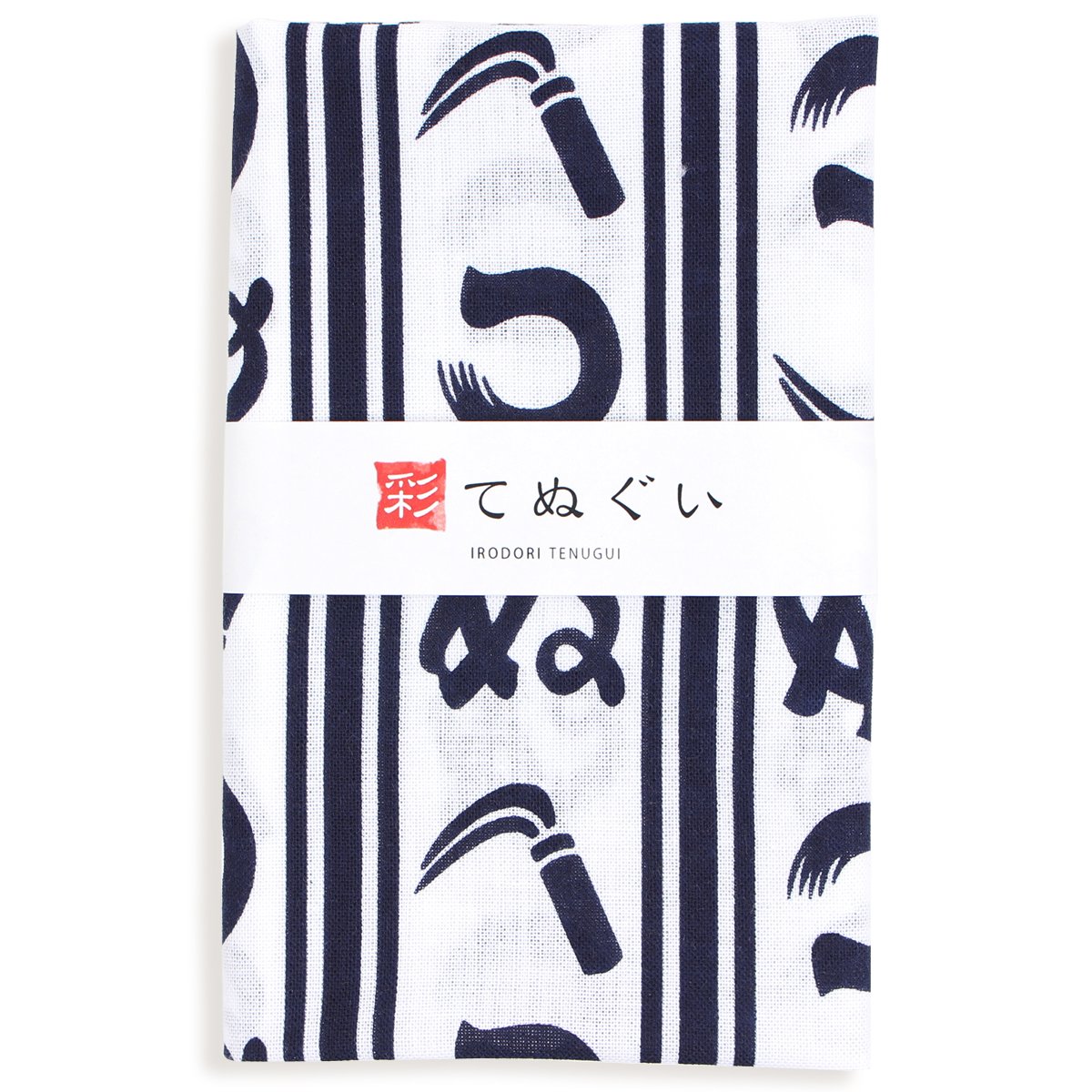 TE-06113-IR Small Pattern Tenugui Kamawanu (White) No Fraying Treatment, 12.6 x 35.4 inches (32 x 90 cm) : Home & Kitchen