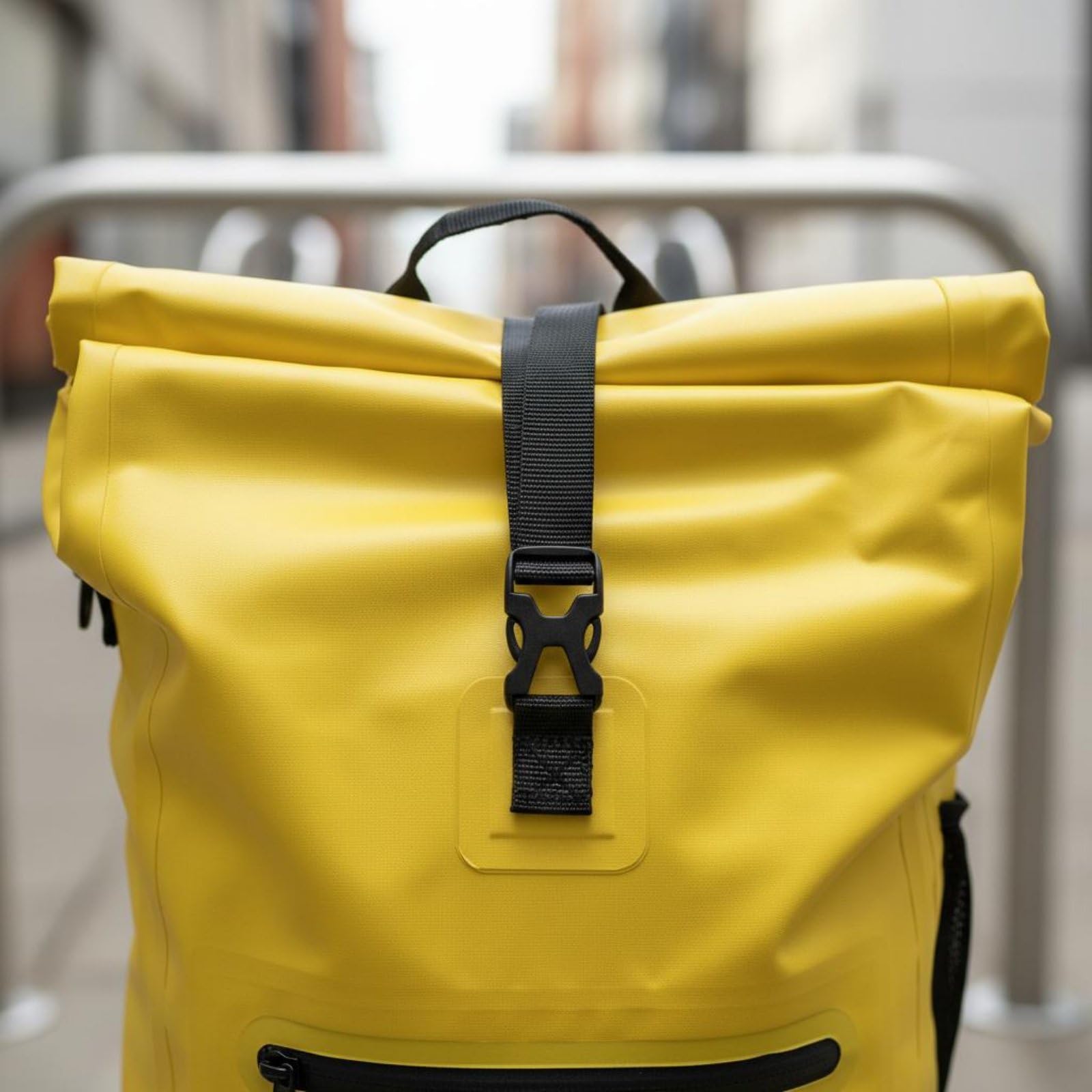 Borsa Bicicletta Impermeabile Borsa Posteriore Pannier Zaino Impermeabile con Ampio Scomparto 30L E Protezione dagli Agenti Atmosferici in PVC Adatta per Spesa attività all’ Aperta, Nero