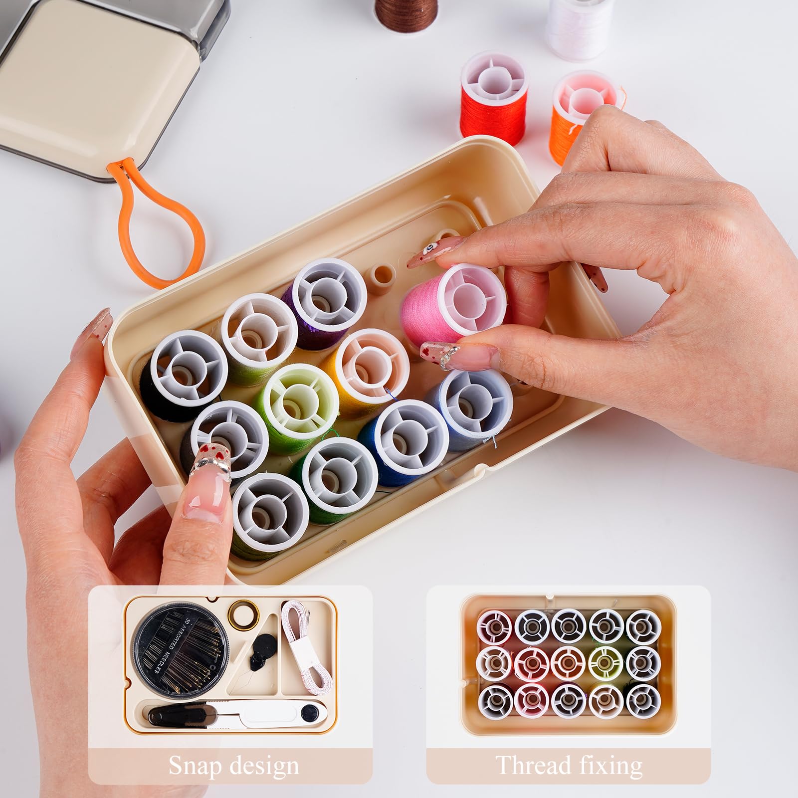 Kits de costura para adultos (blanco crema)