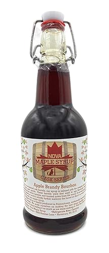 Bourbon Barrel Aged Nova Maple Syrup - Pinta (16 Fl Oz) (Apple Brandy Bourbon)