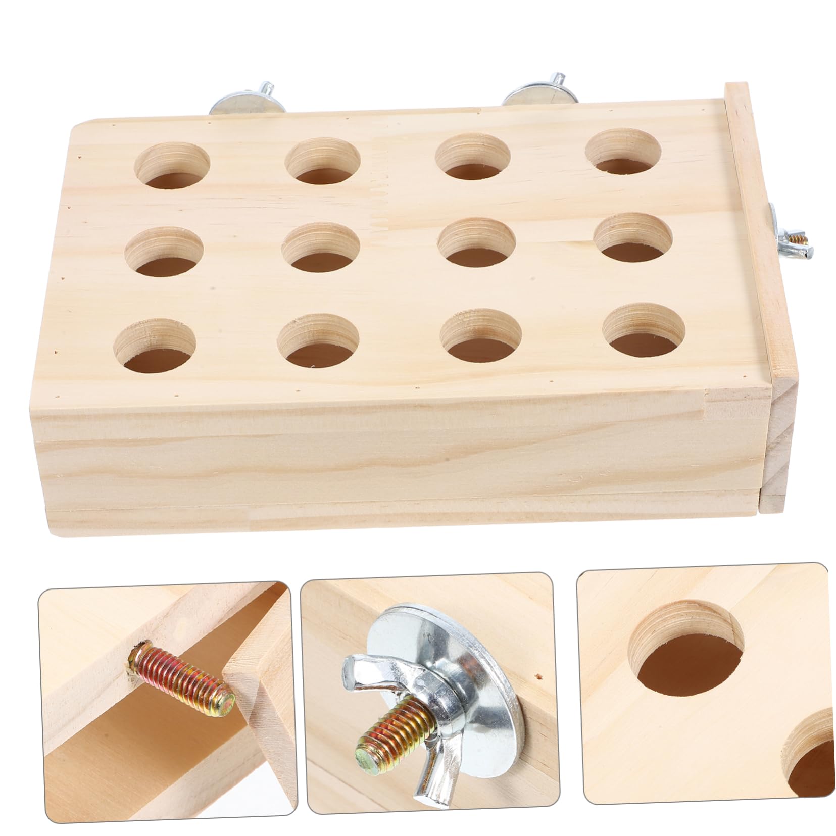 Kisangel 4 Piezas De Juguete De Forrajeo para Loros Juguete De Forrajeo para Periquitos Juguetes para Masticar Periquitos Juguetes De Madera para Triturar Pájaros Parque Infantil para