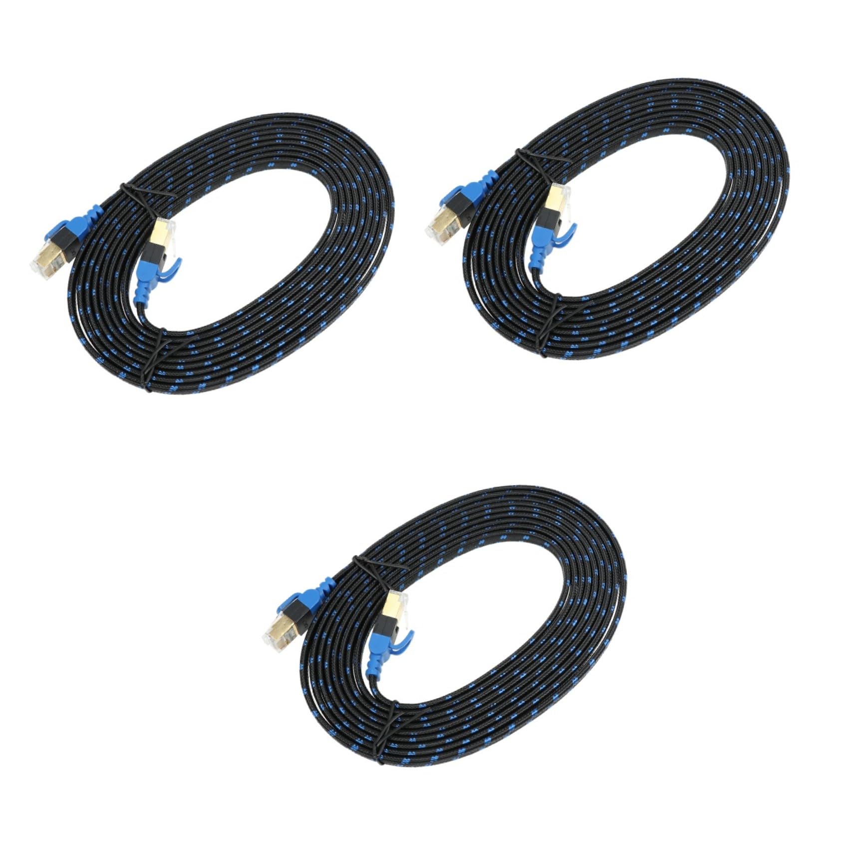 Uonlytech 3 Pezzi 3 cavo di rete ethernet router connettore cavo LAN Connettori portativi Gigabit cavo patch di rete cavo cat7