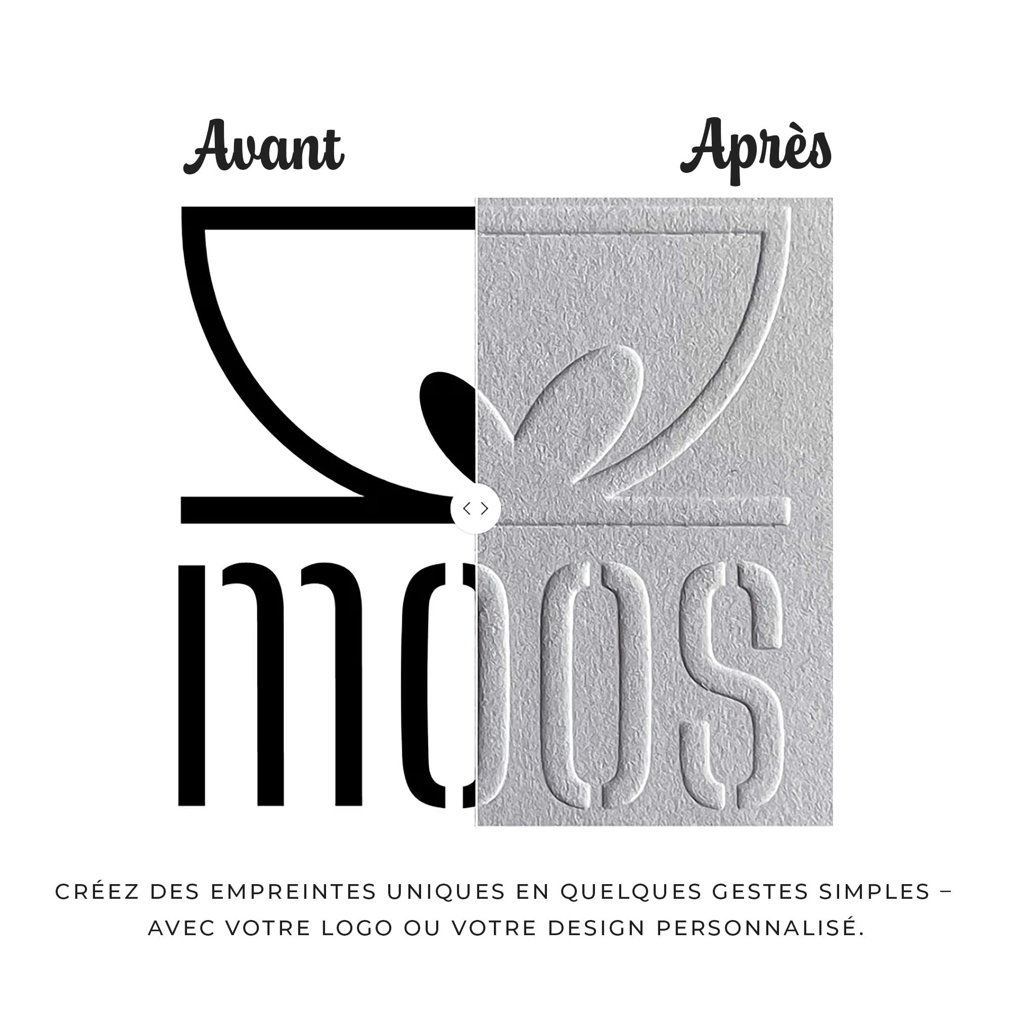 Embosseur personnalisé avec votre design – Pince à gaufrer pour papier, idéale pour cadeaux et marketing d’entreprise (Porte-motif interchangeable)