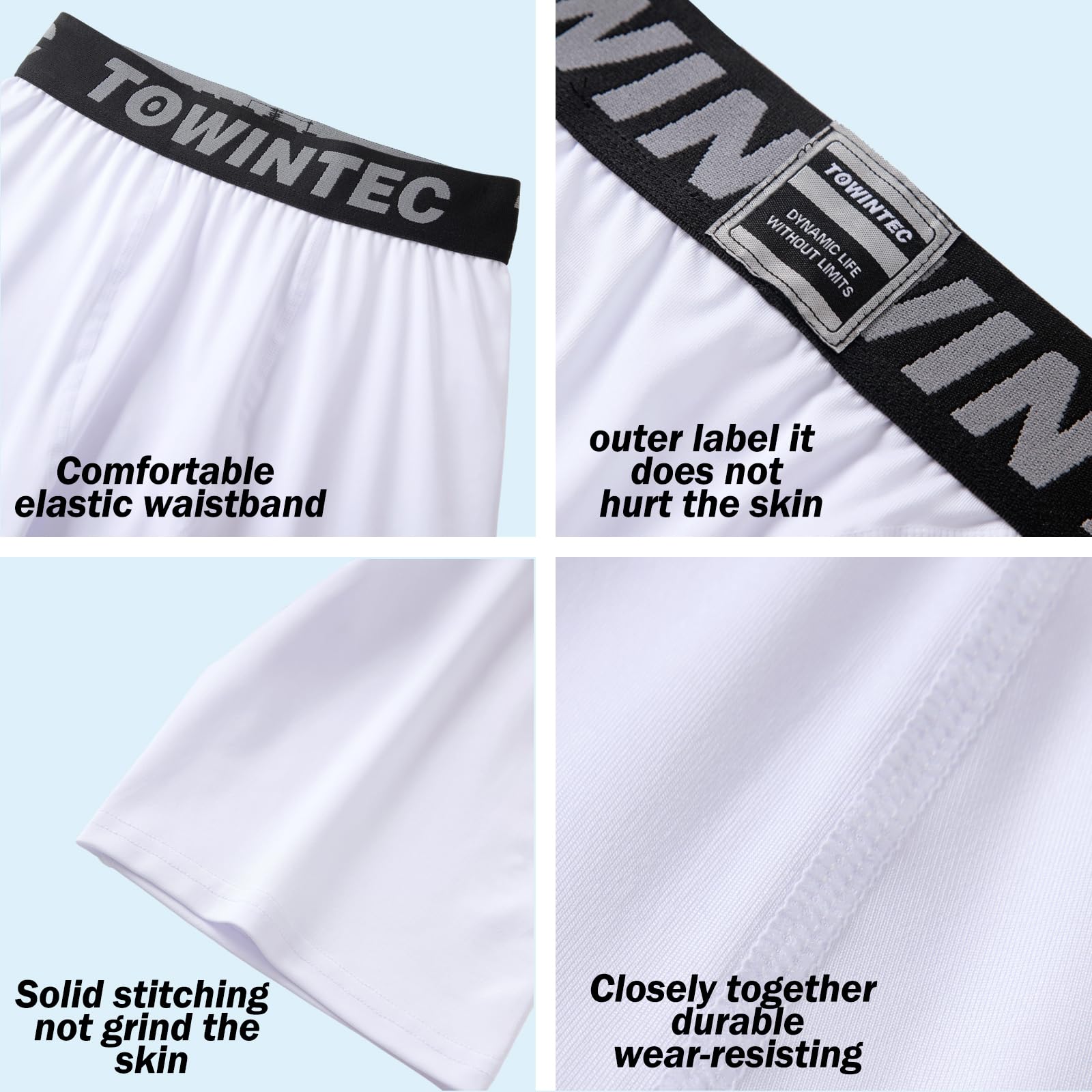 Pantalones Cortos de Compresión para Niños Transpirable Secado rápido Deporte Ropa Interior