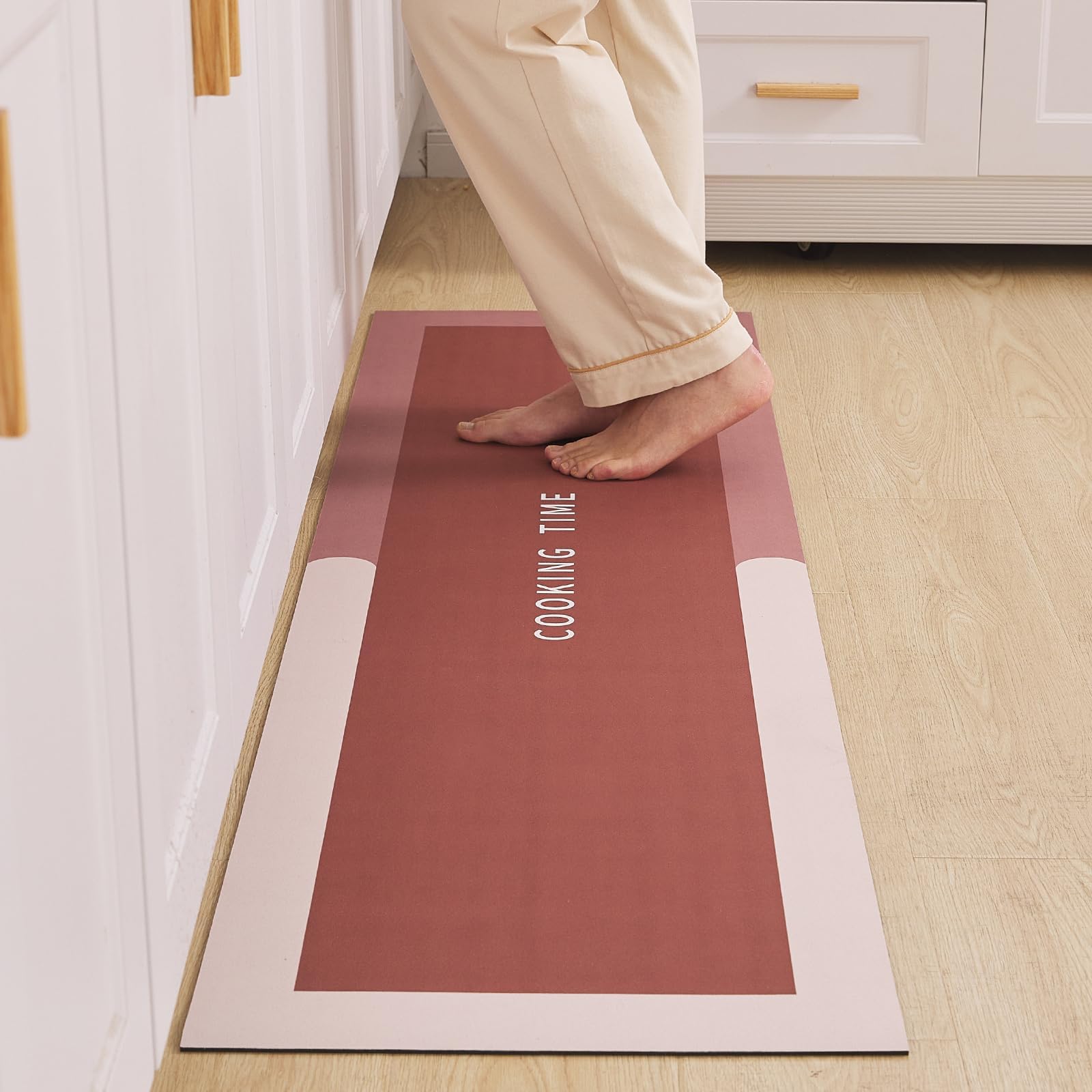 Amazon | キッチンマット 120 キッチンマット44*120cm 拭ける 洗える