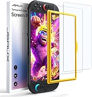 Vista 1 de JSAUX 2-Pack Anti-Glare Screen Protector for Nintendo Switch 2, Matte Tempered Glass Protector Easy to Install with Guiding Frame 9H Hardness