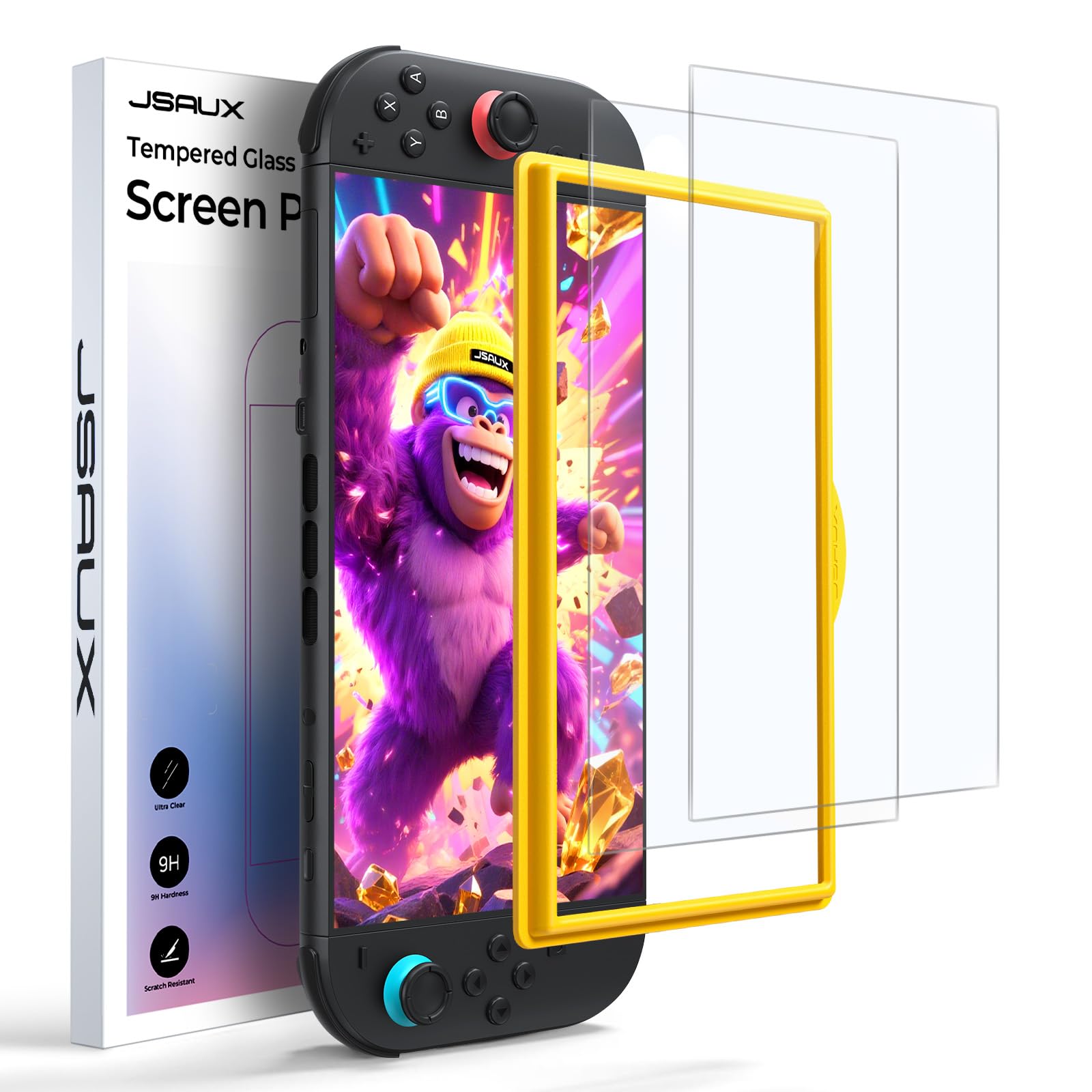JSAUX 2-Pack Anti Glare Screen Protector for Nintendo Switch 2