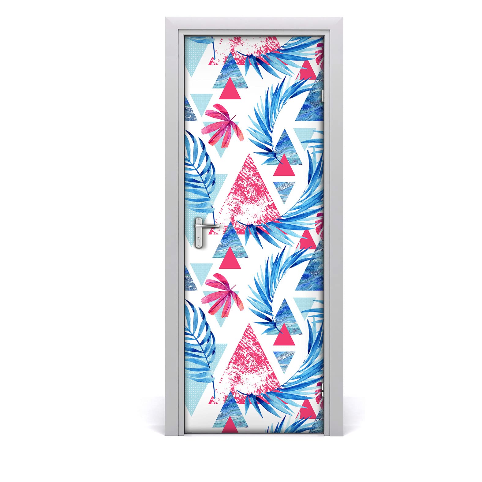 Papier peint sur la porte 85x200 cm Coloray avec motif abstrait géométrique