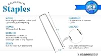 Vista 2 de Sandbaggy 500 grapas galvanizadas de 6 pulgadas para paisaje, estacas de jardín SOD ~ Confiadas por agricultores y contratistas de todo Estados