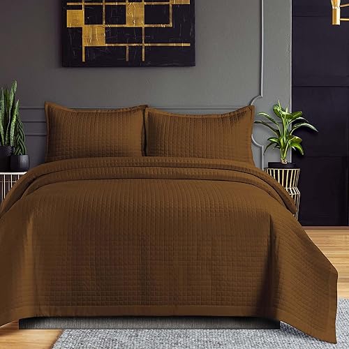 Miniatura 12 de Tribeca Living Juego de edredón tamaño Queen de gran tamaño, juego de ropa de cama suave de 3 piezas, incluye una colcha y dos fundas de almohada