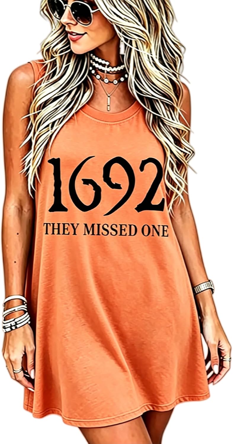 Vintage Rock Country Music Dress for Women Rock Concert Band Graphic Tshirt Casual Letter Print Short Dress