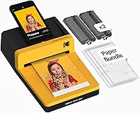 Vista 1 de KODAK Dock Era - Impresora fotográfica de escritorio de 4 x 6 pulgadas, 50 hojas, acoplamiento y Bluetooth para iPhone y Android, impresiones