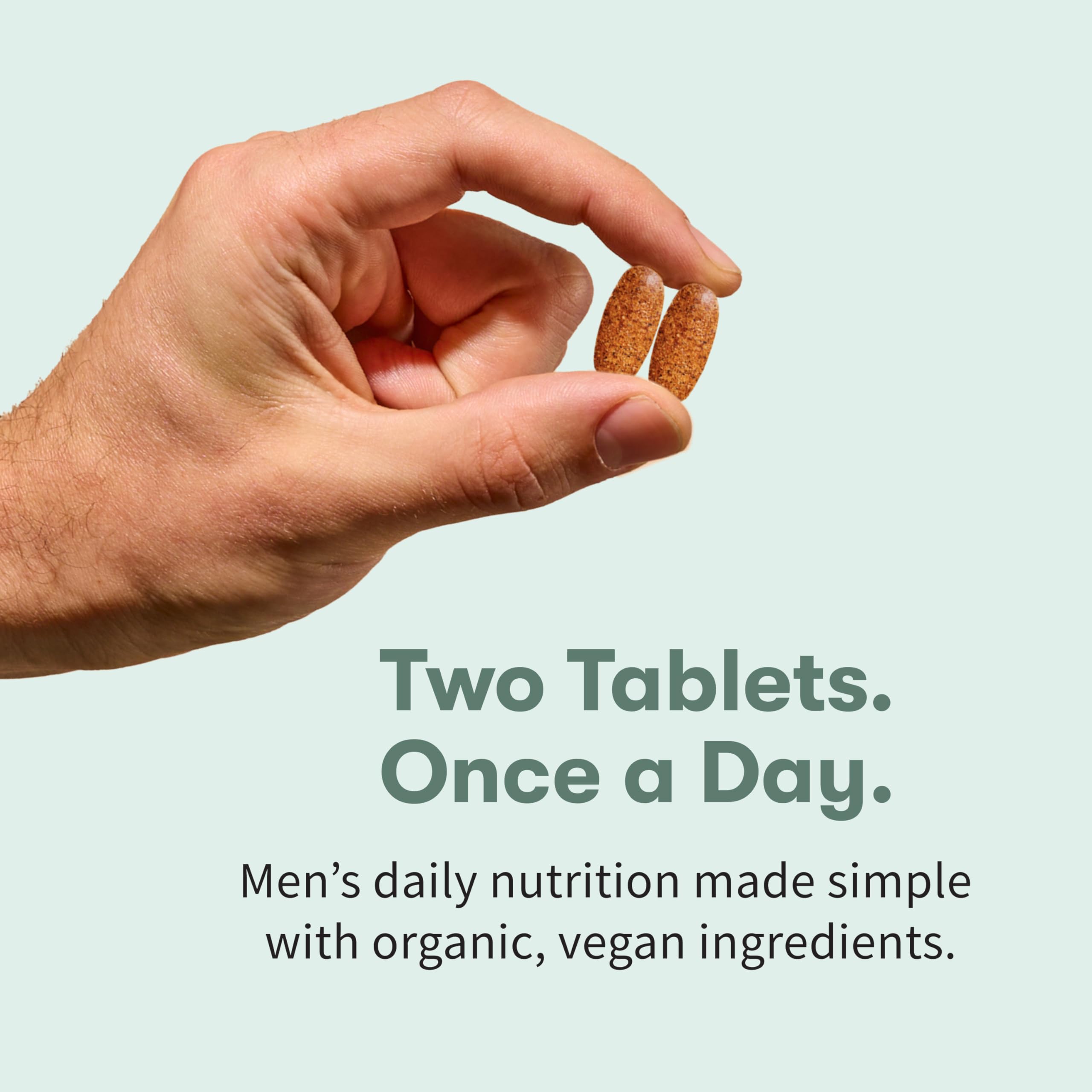 Garden of Life Organics Whole Food Multivitamin for Men 40+ 120 Tablets, Vegan Mens Multi for Health & Well-Being Certified Organic Whole Food Vitamins & Minerals for Men Over 40 Mens Vitamins