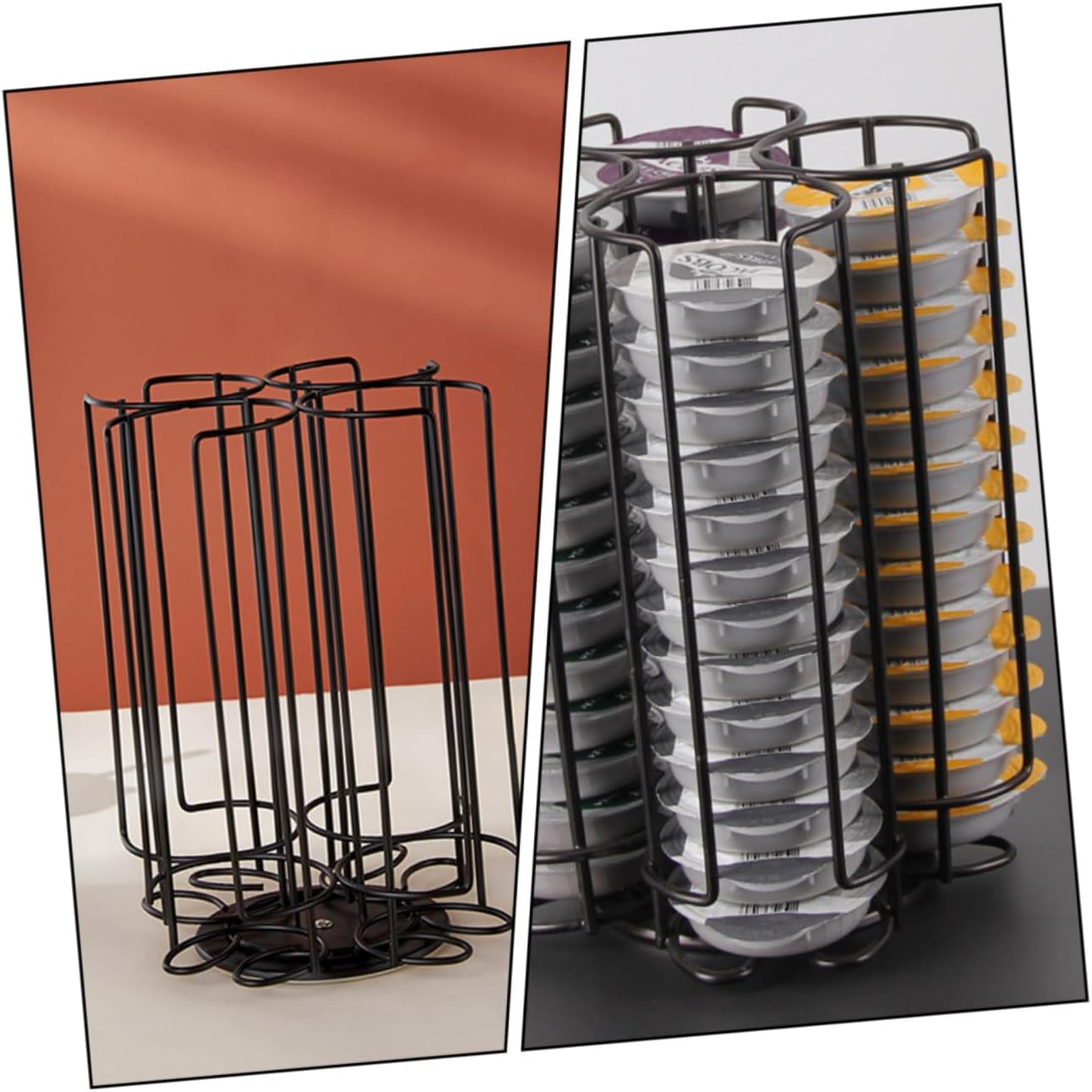 1pc Coffee Capsule Rack Rotating Storage Stand for -saving Organizer for Use