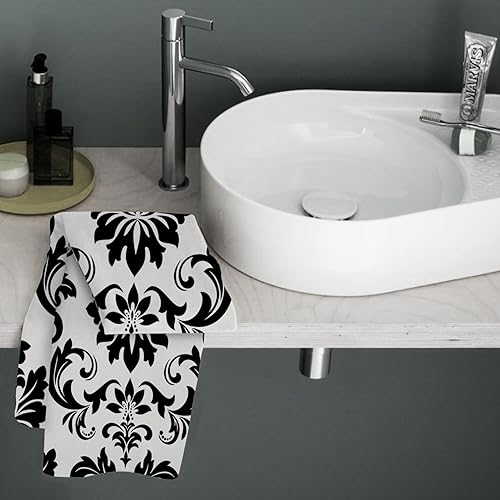 Miniatura 2 de Toallas decorativas de baño para gatos, bonitas toallas de mano para decoración de baño, toallas de pelo de microfibra de 30 x 15 pulgadas, toalla